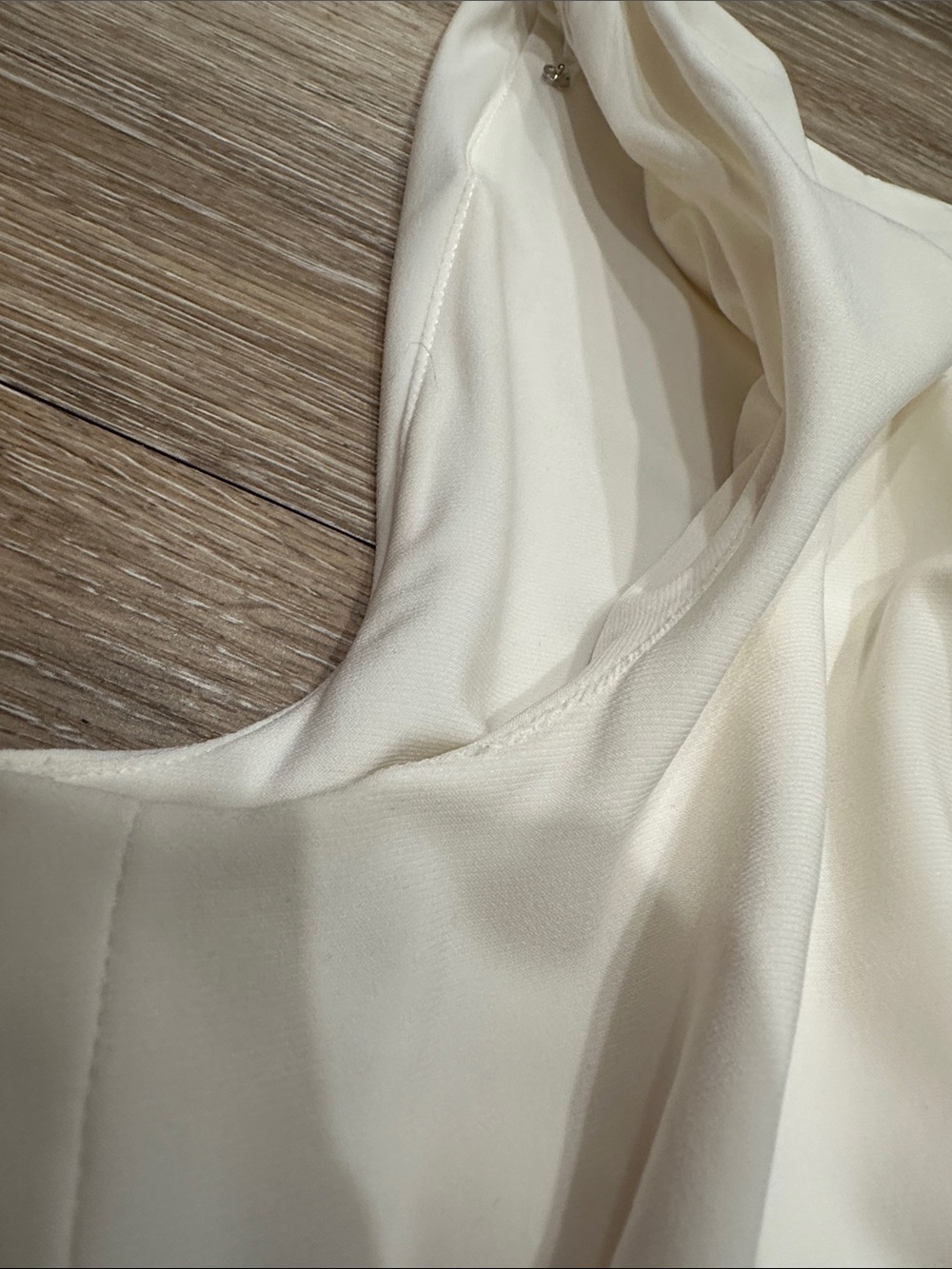 Ralph Lauren Cream Faux-Wrap Sleeveless Midi Dress - Picture 7 of 10